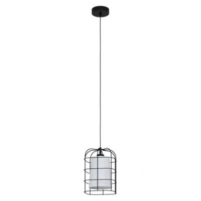 Afbeelding van EGLO Hanglamp BITTAMS zwart / l19 x 110 19 cm excl. 1x e27 (elk max. 28w) van staal (1 stuk)