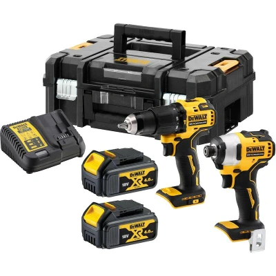 Afbeelding van DeWalt DCK2062M2T QW Comboset 18V 4,0Ah Li Ion DCD709 Accuklopboormachine + DCF809 Slagschroevendraaier