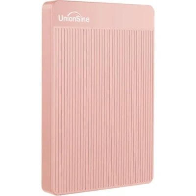 Afbeelding van UnionSine Externe Harde Schijf 500GB Ultra Slim Draagbare USB3.0 HDD Opslag Compatibel voor PC, Mac, Laptop, Xbox, Xbox One, PS4 (Roze) HD 006