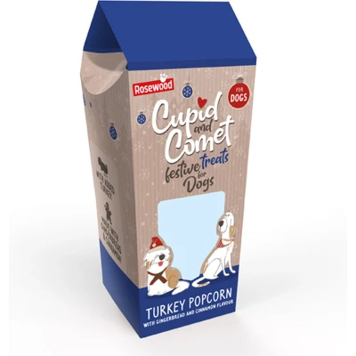 Afbeelding van Cupid &amp; Comet Turkey Popcorn Met Peperkoek En Kaneelsmaak 30 gr