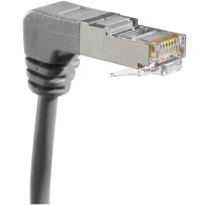 Afbeelding van Netwerkkabel RJ45 CAT 6 S/FTP gebogen grijs 3 m