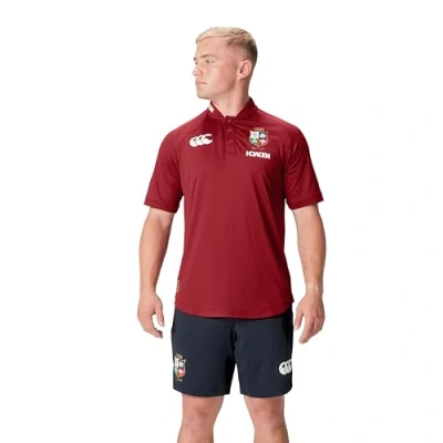 Afbeelding van Canterbury Poloshirt voor heren, British and Irish Lions, Red Dahlia, X Small