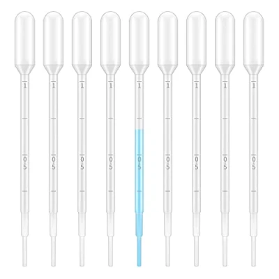Afbeelding van G2PLUS Pipet druppelaar, 1 ml meetpipet, voerpipet, dropper, polyethyleen voor experiment geneeskunde (1 ML)