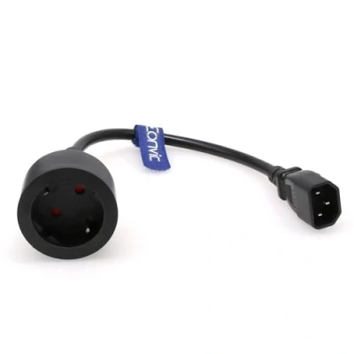 Afbeelding van Eonvic IEC 320 C14 naar Europa vrouwelijke socket korte adapterkabel, voor UPS PDU