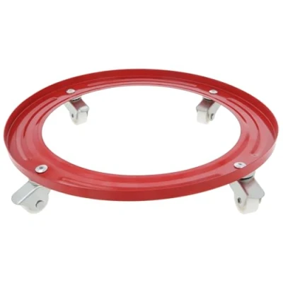 Afbeelding van Amig Flessenhouder voor butaanflessen, transportplatform van staal, diameter: 31 cm, met 4 zwenkwielen, maximale belasting 30 kg