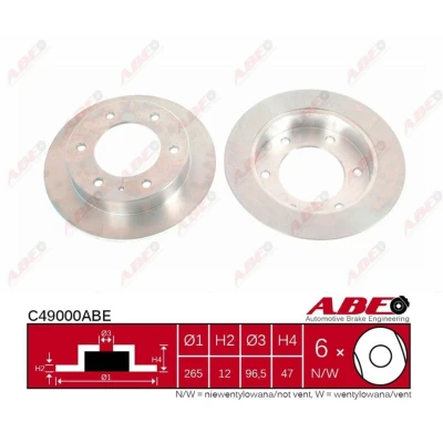 Afbeelding van ABE Remschijven C49000ABE