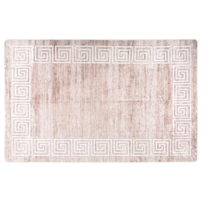 Afbeelding van Vloerkleed wasbaar anti slip 160x230 cm beige