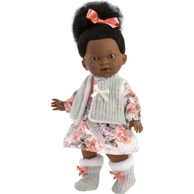 Afbeelding van Llorens Pop Zoe Met Strik 28Cm