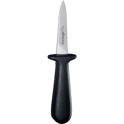 Afbeelding van Triangle Oestermes met Veilige Grip RVS Lemmet Zwart Kunststof Heft 16 cm