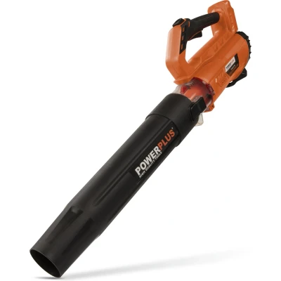 Afbeelding van Powerplus Dual Power Draadloze Bladblazer POWDPG7521 op Batterij van 20 V, Bladzuiger, maximale luchtsnelheid 145 km/u, Tuingereedschap, zonder en Oplader