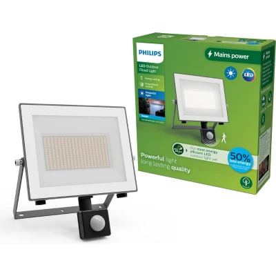 Afbeelding van Philips Lois floodlight UltraEfficient LED Zwart 24W Koel wit licht; 5000K Bewegingssensor Verstraler