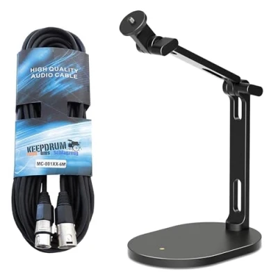 Afbeelding van Rode DS 2 Microfoon Statief Desktop Studio Arm Keepdrum XLR Kabel
