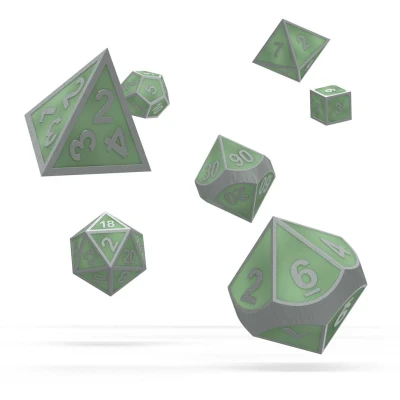 Afbeelding van Oakie Doakie Dice Set RPG Metal Glow in the Dark: Druid&#039;s Blaze (7 stuks)