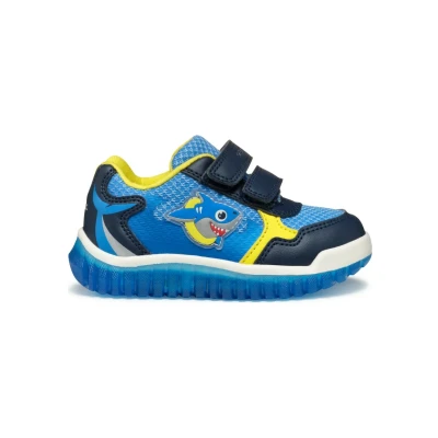 Afbeelding van Geox Lightyloo Babyschoenen voor kinderen, Maat: 25, Navy azure Kunststof/ textiel