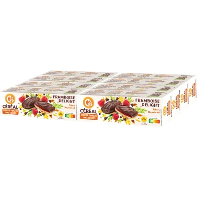 Afbeelding van 8x Céréal Zachte Koekjes Framboos Delight 140 gr