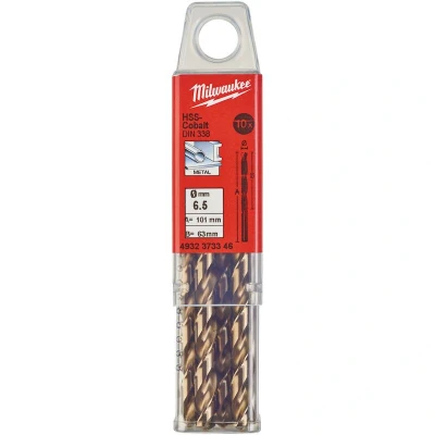 Afbeelding van Metaalboor Hss G Cobalt 6,5 X 101 Mm (10 Stuks)