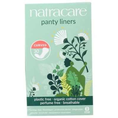 Afbeelding van Natracare Panty Liners Gebogen 30 Count (2 Pack)
