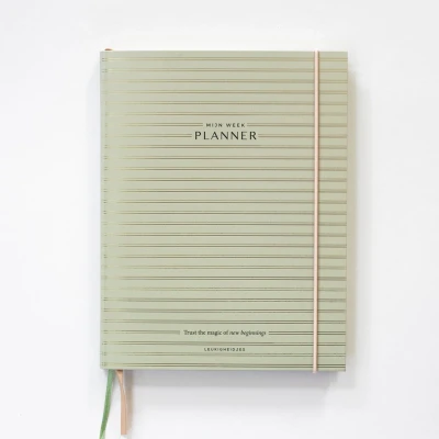 Afbeelding van Leukigheidjes Weekplanner zachtgroene cover Ongedateerd