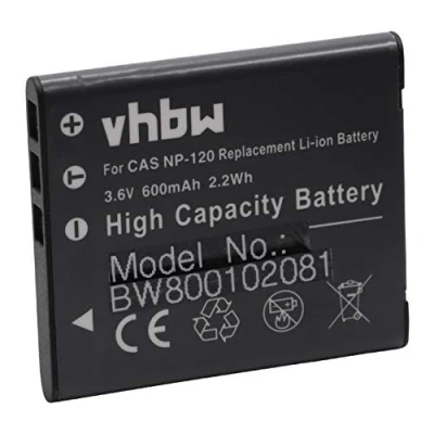 Afbeelding van Camera accu compatibel met Casio NP 120 / 550 mAh VHBW