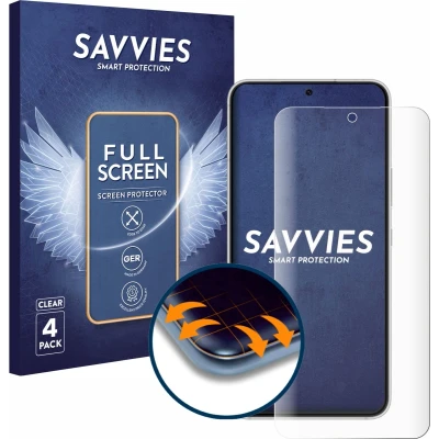 Afbeelding van Savvies Screenprotector voor Samsung Galaxy S22 5G Folie Beschermfolie transparant volledig dekking (4 Stuks)