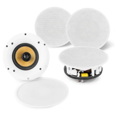 Afbeelding van Power Dynamics WCS50 wifi plafondspeakers met Bluetooth 2 sets van
