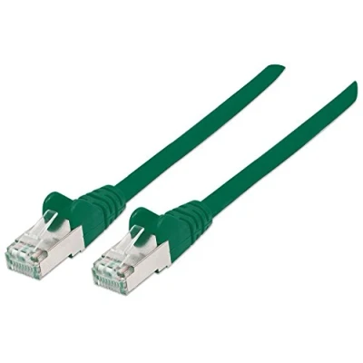 Afbeelding van Intellinet Netwerk Patchkabel, Cat5e, 0,25 m, CCA, U/UTP, PVC, Vergulde Contacten, Snagless Cat7 kabel/Cat6A stekkers, koper, S/FTP, LSOH 2 m Groen