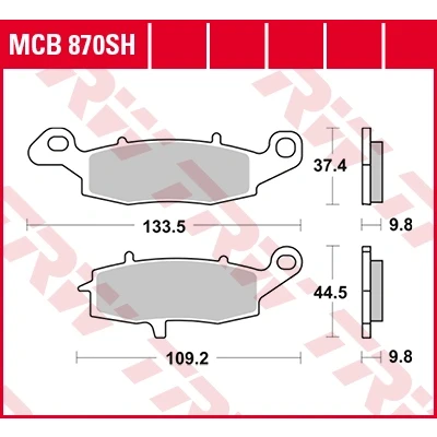 Afbeelding van TRW Remblokset MCB870SH