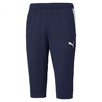Afbeelding van Puma Teamliga Training Pants 3/4 sportbroek, Heren, Maat: 3XL, Peacoat/white