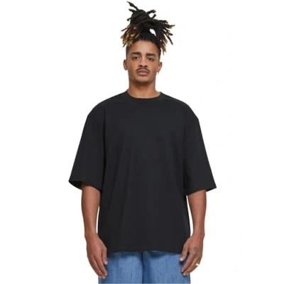 Afbeelding van Build Your Brand Heren T Shirt Oversized Sleeve Tee Black 4XL, zwart, 4XL