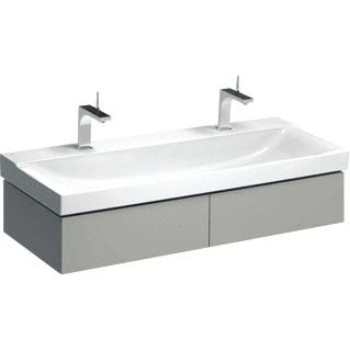 Afbeelding van Geberit Xeno2 wastafelonderbouwkast met 2 laden, greige 1174 x 220