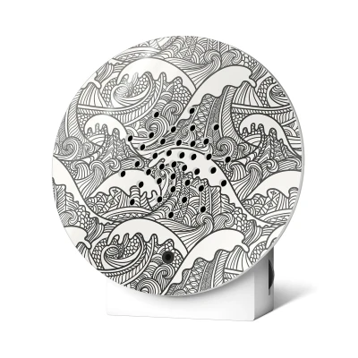 Afbeelding van Relaxound Bewegingssensor Oceanbox Met Zee Geluiden Black Sea Art 5x10,8x11,5cm