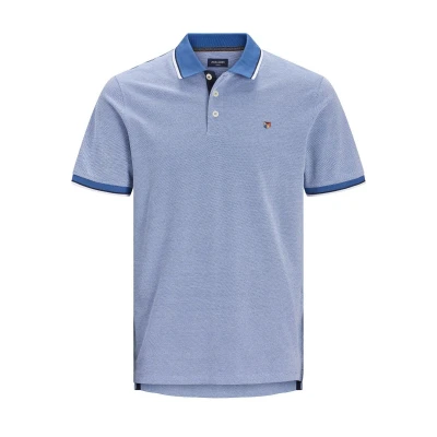 Afbeelding van JACK &amp; JONES PREMIUM regular fit polo JPRBLUWIN met borduursels blauw