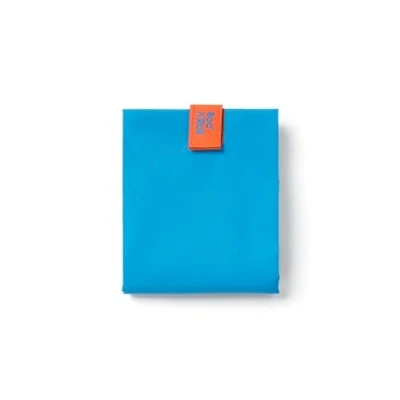 Afbeelding van Roll&#039;eat Boc&#039;n&#039;Roll Fluor Herbruikbare Ecologische Boterhamzak zonder BPA, Blauw Waterdicht, Vlek bestendig, Gemakkelijk Te Reinigen Machine wasbaar
