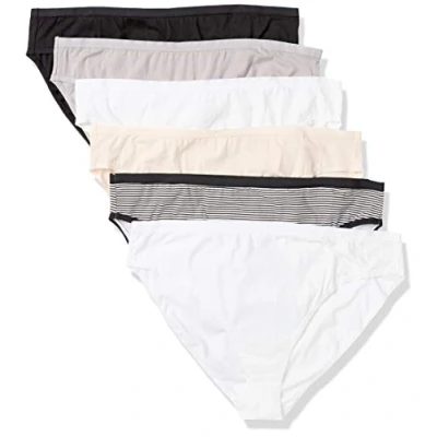 Afbeelding van Amazon Essentials Plus size 6 pack Hi cut Katoen Stretch Bikini Panty Ondergoed, Basic Assorted, 1X