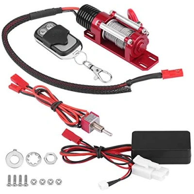 Afbeelding van RC Winch, 1/10 Elektro Metallmodellfahrzeug Crawler Autozubeh?r mit Fernbedienung