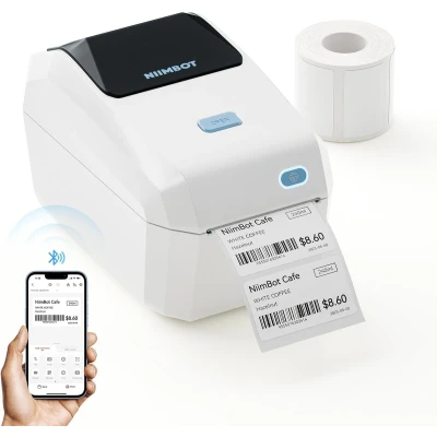 Afbeelding van Niimbot K3 Labelprinter Labelmaker Ivoor Wit Bluetooth Direct Thermisch Print Breedte 20 80mm