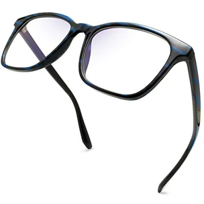Afbeelding van Joopin Blauw Licht Blokkerende Bril, Anti Computer Gaming Scherm Brillen voor Dames Heren, Lichtgewicht Transparant Zonnebril (Blauw Zwart)