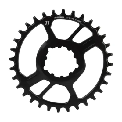 Afbeelding van Sram Plato XSYNC DM 11V 32D. 3 mm zwart staal