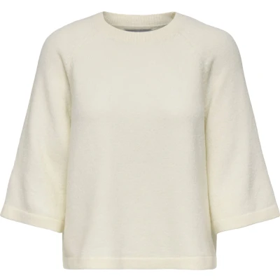 Afbeelding van Only Trui Onlsimoni 3/4 Pullover Knt Noos 15333199 Birch/melange Dames Maat L
