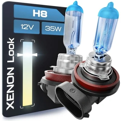 Afbeelding van Gread 2x H8 halogeenlamp Xenon Style wit 8500k 35W E keurmerk