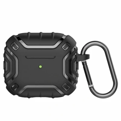 Afbeelding van AirPods 3 hoesje TPU Alien series Zwart bescherming voor uw Optimale jouw