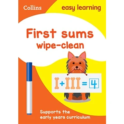 Afbeelding van First Sums: Wipe Clean Activity Book: Ideal for Home Learning