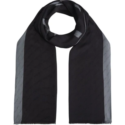 Afbeelding van Calvin Klein Monogram Halsdoek, Dames, Maat: One Size, Black