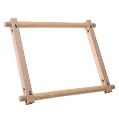 Afbeelding van Elbesee Sew Easy Clip Handdraai frame (30 cm x 30 cm), hout, bruin, 55 9 3