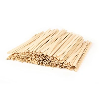 Afbeelding van Roerstaafjes van hout, 14 cm, blenders voor koffie thee (1000)