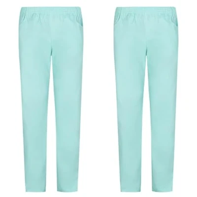 Afbeelding van MISEMIYA Verpakking van 2 stuks, uniseks, gezondheiduniform, medische uniformen, werkbroek, ref. 8312 x XL, turquoise, Turkoois, XL