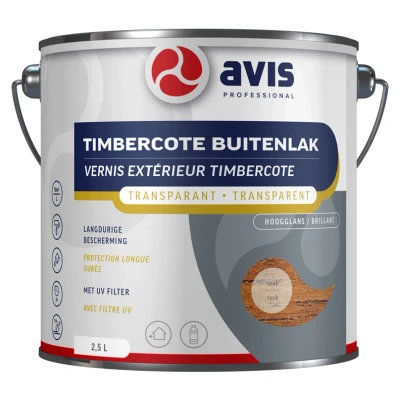 Afbeelding van Avis Timbercote Blank Zijdeglans 2,5 liter Blanke lak &amp; Beits