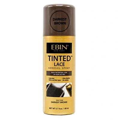 Afbeelding van EBIN Tinted Lace Aerosol Spray Darkest Brown 80ml