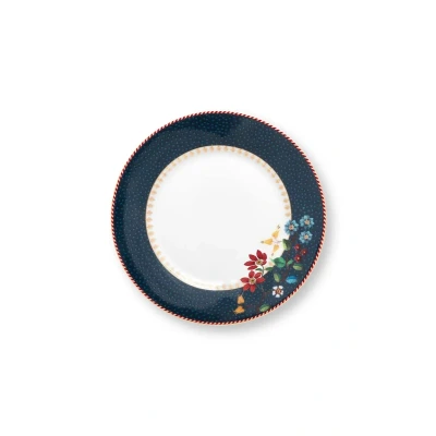 Afbeelding van Pip Studio Berry Blues Starterset Gebaksbord Blauw 17 cm 4 stuks