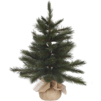 Afbeelding van Triumph Tree kunstkerstboompje met jute kluit forest frosted 60x46